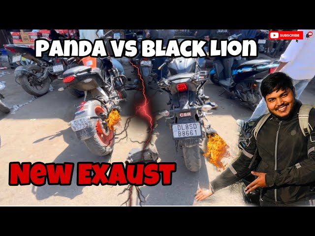 Finally Apni Panda M Exaust Lga Diya || Loudest Exaust In KTM Duke || Panda Vs Black Lion