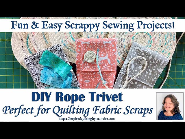 DIY Rope Trivet: Sewing a Rope Trivet with Scrap Fabric