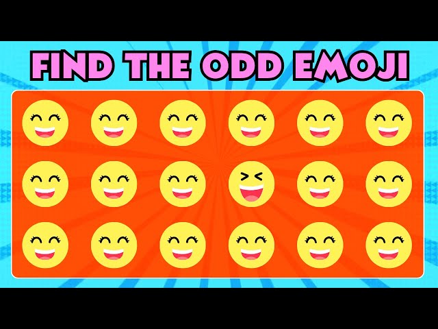 Can You Find The Odd Emoji #21? | Emoji Quiz