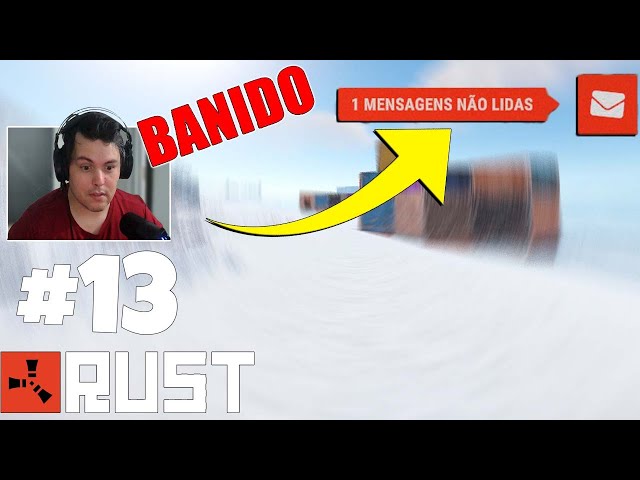 Rust - FOI BANIDO DEPOIS DE ME DAR COUNTER RAID USANDO CHEATER - wipe 24 live 13