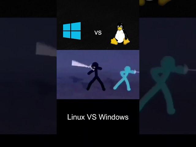 Windows VS Linux   #linux #windows