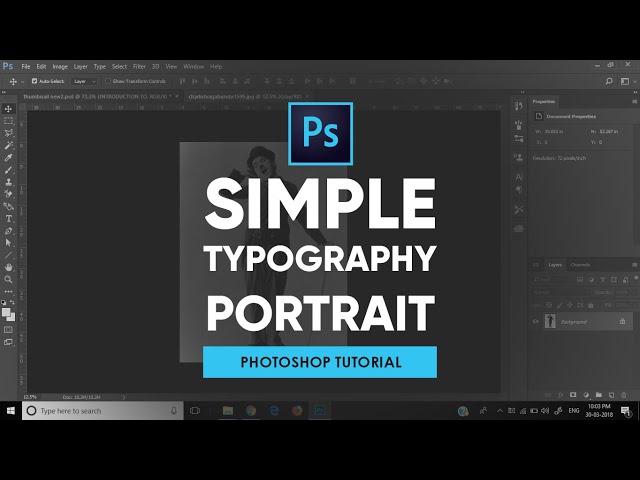 Make Simple Typography Portrait | Adobe Photoshop Tutorial