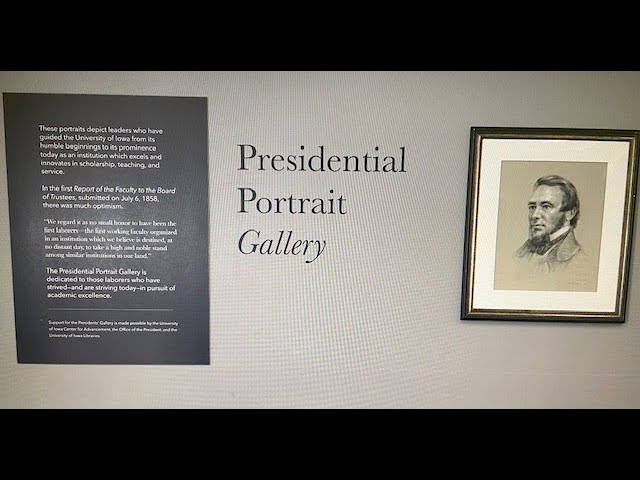 University of Iowa Presidential Portrait Gallery Celebrates History