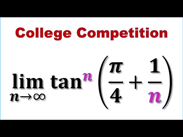 Find the Limit | College Math Competition | Equivalent Infinitesimal