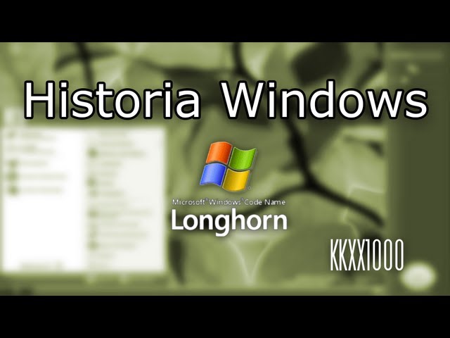 Historia Windows - Longhorn