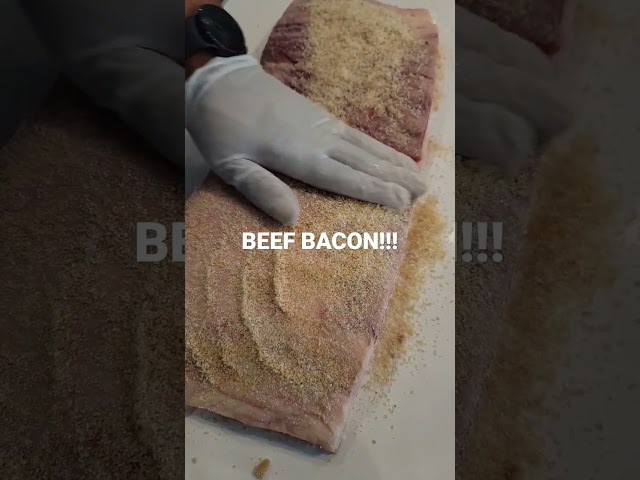 Makin Bacon (Curing Beef Bacon) #makinbacon #bacon #baconporn #authentic
