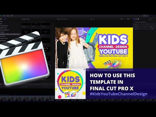 Kids YouTube Channel Design - How To Use this Template in Final Cut