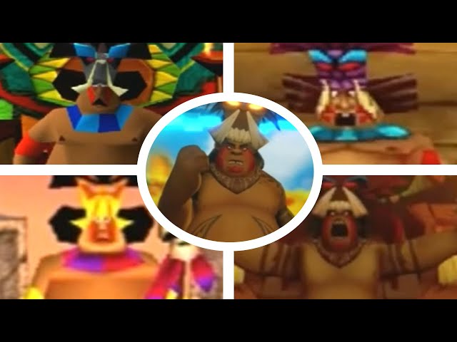 Evolution of Papu Papu Battles in Crash Bandicoot Games (1996-2023)