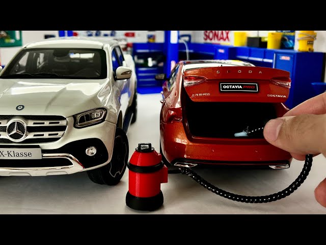 Super Pickup Car Gives Way to a Perfect Sports Sedan Car | 1:18 Scale Diecast Model Cars