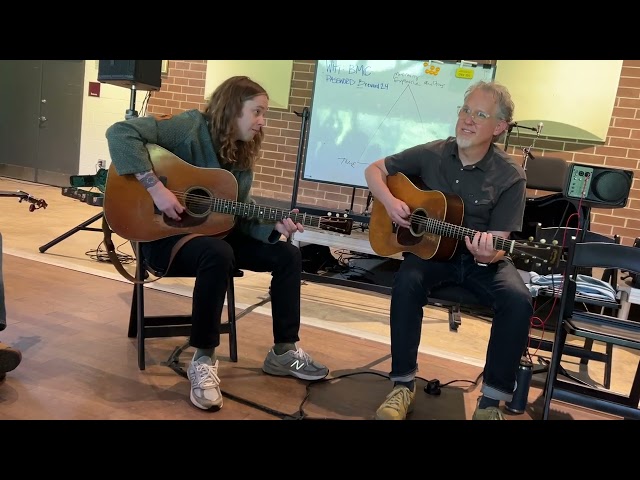 Bryan Sutton and Billy Strings playing at Blue Ridge Guitar Camp 2024, Brevard, NC