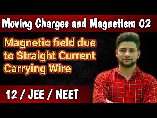 Moving Charges and Magnetism 02 | Magnetic Field due to Straight Current Carrying Wire |Class12 JEE