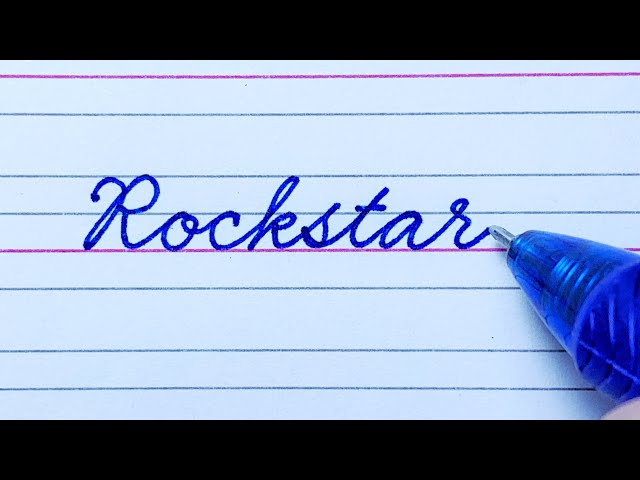 Rockstar in cursive writing | Rockstar in cursive handwriting | Handwriting | Calligraphy #rockstar