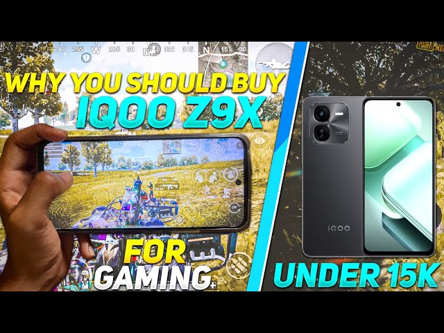 IQOO Z9X 5G GAMING REVIEW 🔥 IQOO Z9X 5G PUBG BGMI TEST | BEST GAMING PHONE UNDER 15000