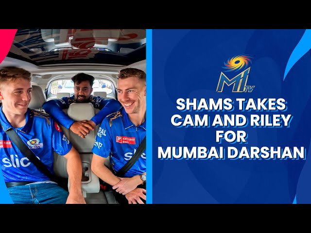 Shams takes Cam & Riley for Mumbai Darshan | Mumbai Indians