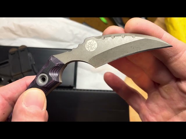 Unboxing T.Kell/Neeve's Knives FLN Fixed Blade Karambit!!!