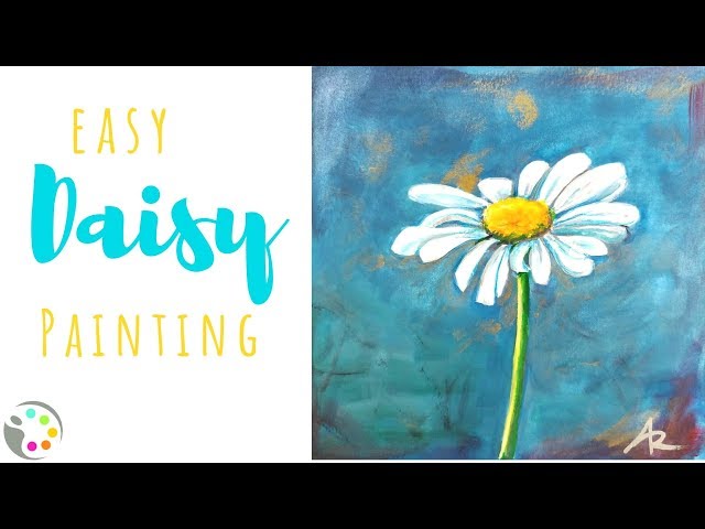 Acrylic Painting Tutorial | How to Paint a Daisy