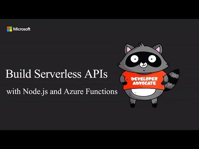 Build Nodejs APIs using Serverless on Azure - Simona Cotin
