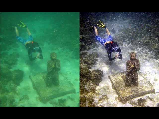 Underwater enhanced video