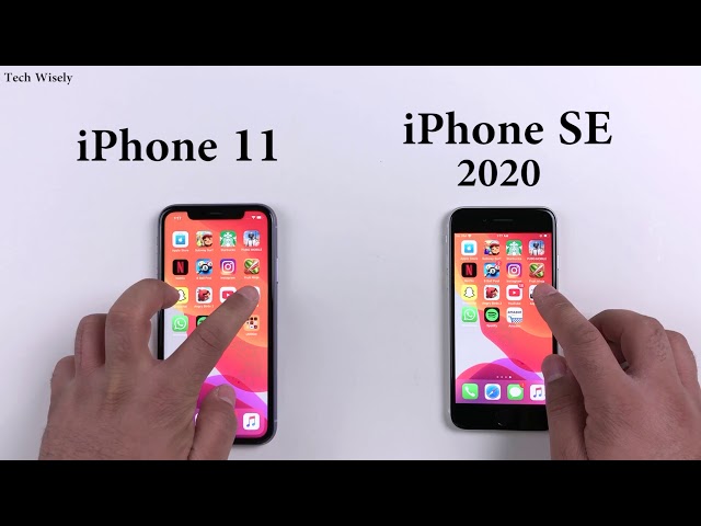 iPhone SE 2020 vs iPhone 11 Speed Test Comparison