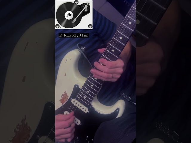 SWEET Mixolydian Blues guitar lick (E) 🎸