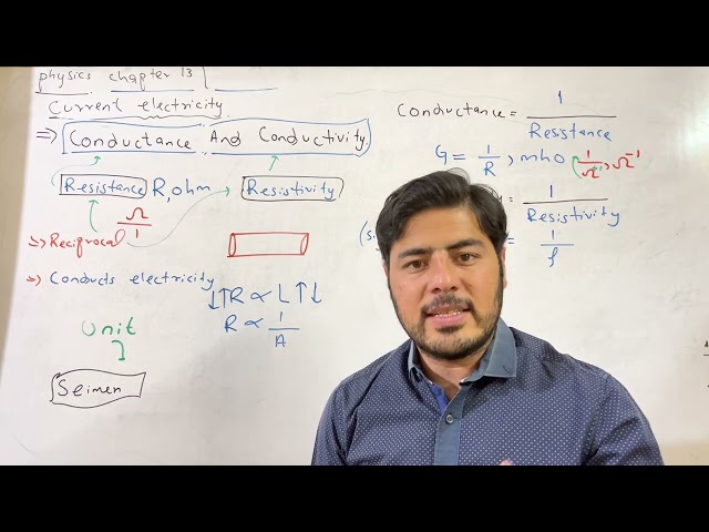 Conductance and Conductivity |current electricity| |physics12 Chapter12| @drhafizsultanacademy7826
