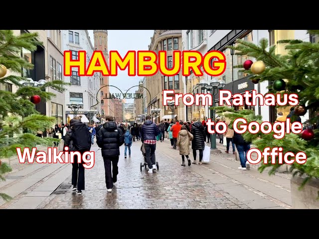 Hamburg walking tour from Rathaus to Google office