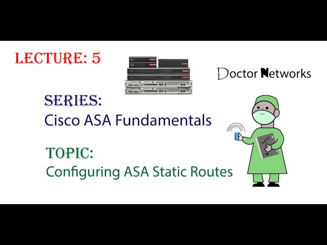 Configuring Static Routing on ASA - Lecture # 5 - Doctor Networks Series: "Cisco ASA Fundamentals"