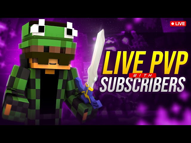 🔴 Minecraft Live Stream || Playing with Subscribers || PVP + MINIGAMES || [HINDI] |
