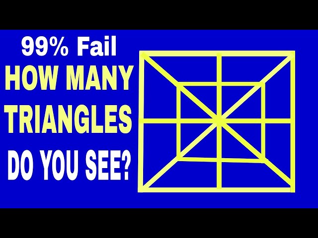 How Many Triangles Are There? Learn The Best Trick For Counting Figures! 2022