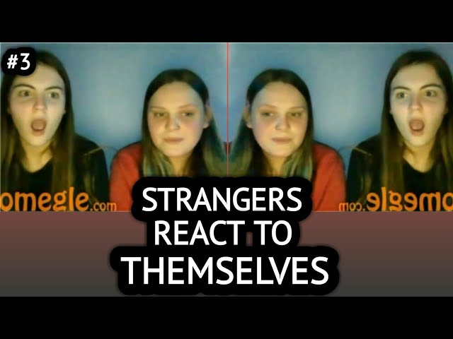 Strangers On Omegle REACT TO THEMSELVES (Crazy Mirror JUMPSCARE PRANK) #3