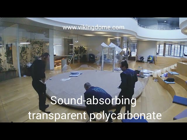 Zone Dome has a luxurious design for business.  Sound insulating room. The installation process