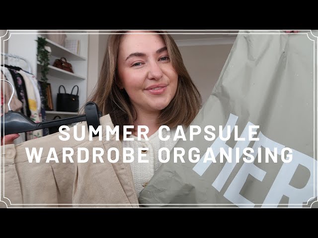 SUMMER CAPSULE WARDROBE ESSENTIALS AND DRESSING ROOM ORGANISATION | PetiteElliee Vlogs