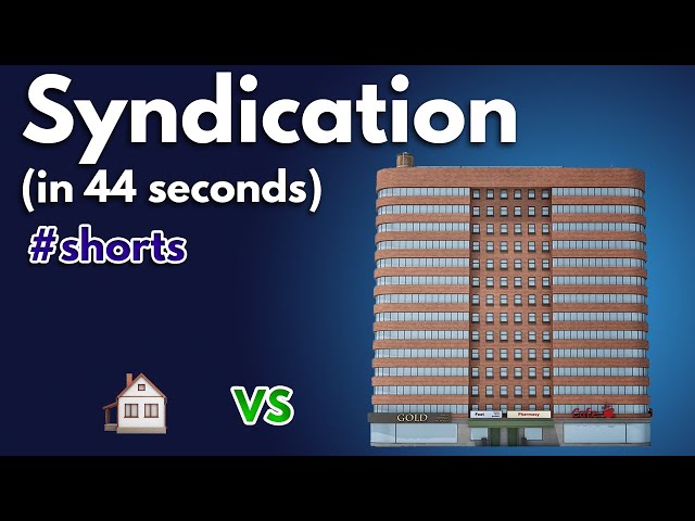 The Benefits of Real Estate Deal Syndication (in 44 seconds) #shorts