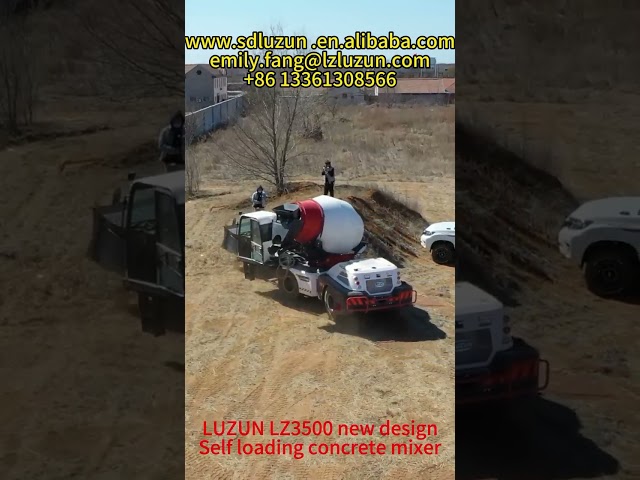 LZ3500 new design self loading concrete mixer