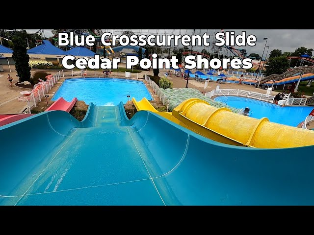 Blue Crosscurrent Slide at Cedar Point Shores POV