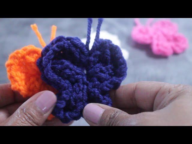LOOM Knitting Tiny Butterflies Pattern - Project Embellishment