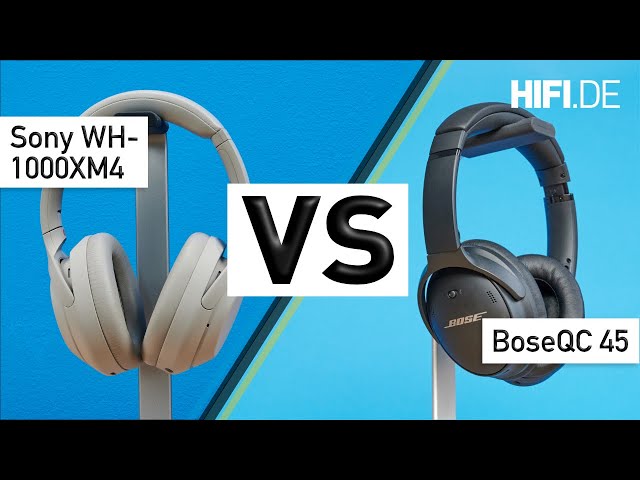 Sony WH-1000XM4 vs. Bose QC 45: ANC-Kopfhörer im Duell