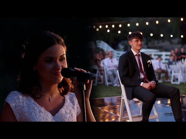 Bride Sings Original Song To Husband at Wedding! *Emotional*