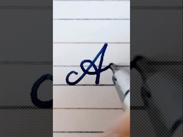 Beginner's Guide To Writing Cursive Letter  A| Cursive Writing Practice For Beginners