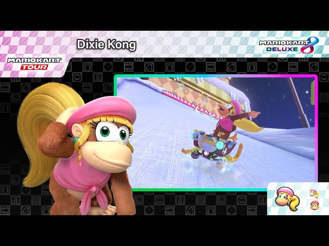 Dixie Kong (with Tour Animations) - Mario Kart 8 Deluxe Mod