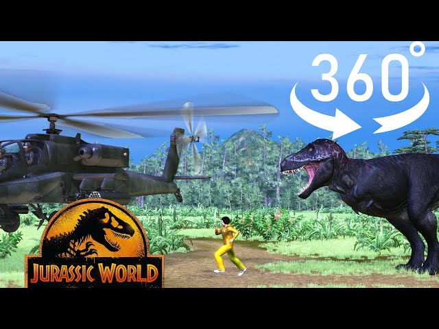 VR 360 Video Escape from Jurassic World: A 360° Virtual Reality Adventure! | Immersive VR Video