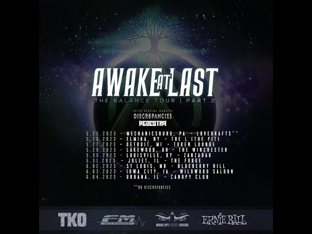 Awake At Last • Discrepancies • Reddstar • Blyst perform at The Token Lounge Saturday May 27th 2023.