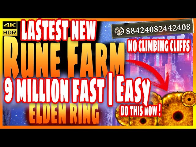 ELDEN RING RUNE FARM GLITCH - 9 MILLIONS OF RUNES IN MINUTES | FAST & EASY