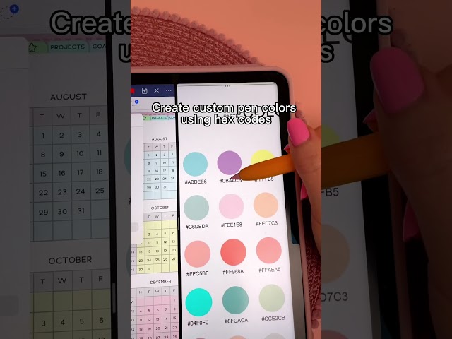 GoodNotes tip ✍️ pen colors using hex codes | iPad notes & digital planning