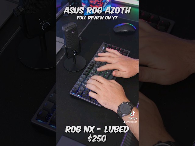 ($250) ASUS ROG AZOTH ASMR - ROG NX Lubed Switches