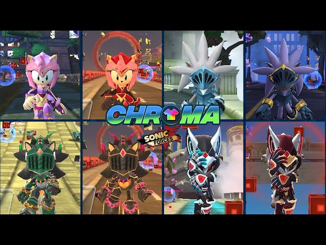 All 8 Chroma Skins | Sonic Forces: Speed Battle