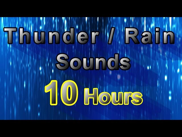 Thunder and Rain Sounds 10 Hours! Deep and Relaxing Sleep Meditation High Quality