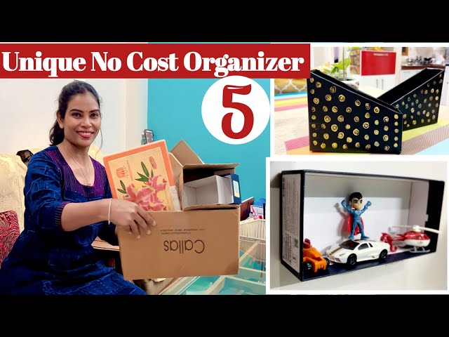 5 No Cost Home & Kitchen Organization | DIY Organizers from Waste Materials