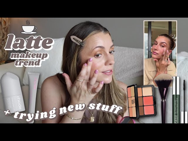 the viral "latte" makeup ☕️🍁 trying new makeup + my thoughts on all this
