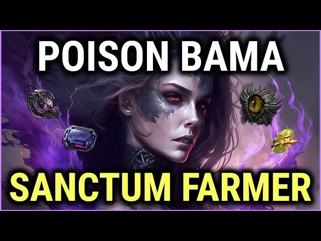 EASY Sanctum Build! Poison BAMA Necromancer! (HCSSF) (PoE 3.24)